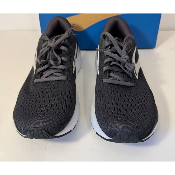 Brooks Ghost 16 Running Shoes Women 11 Black Grey White 1204071B090 Neutral NEW - Picture 2 of 8